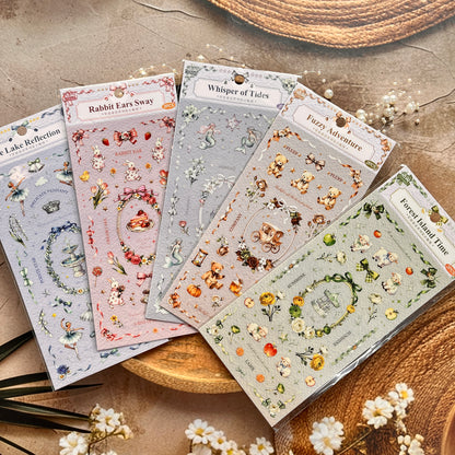 2 Sheets Starry Night Fairy Tale Series Retro Decorative Stickers