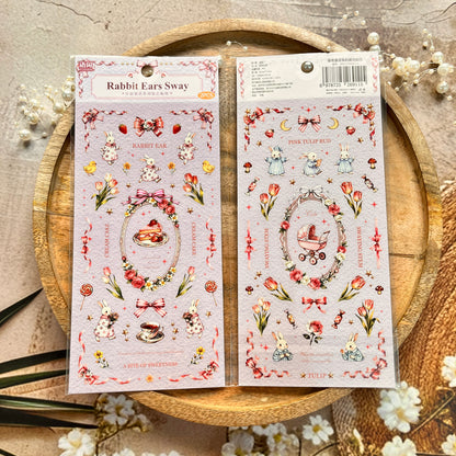 2 Sheets Starry Night Fairy Tale Series Retro Decorative Stickers