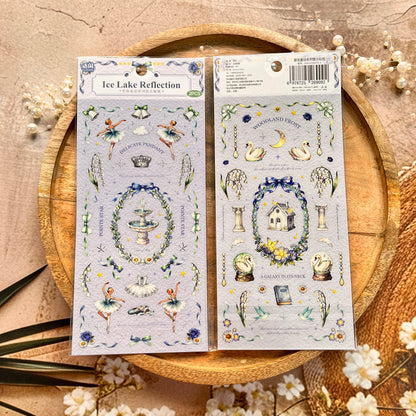 2 Sheets Starry Night Fairy Tale Series Retro Decorative Stickers