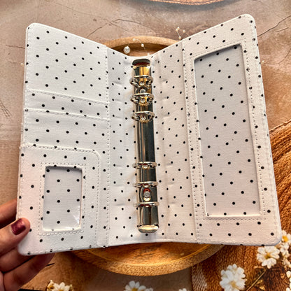 1 Korean Style Polka Dot Denim A6 Stylish Notebook