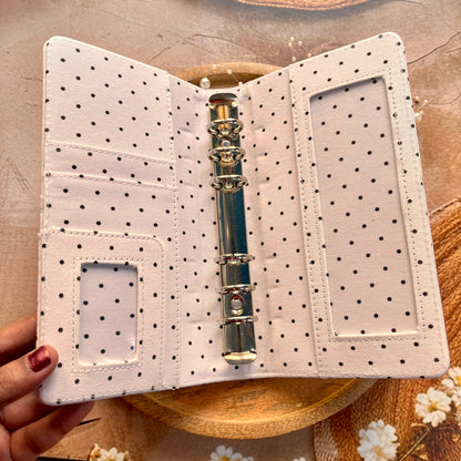 1 Korean Style Polka Dot Denim A6 Stylish Notebook