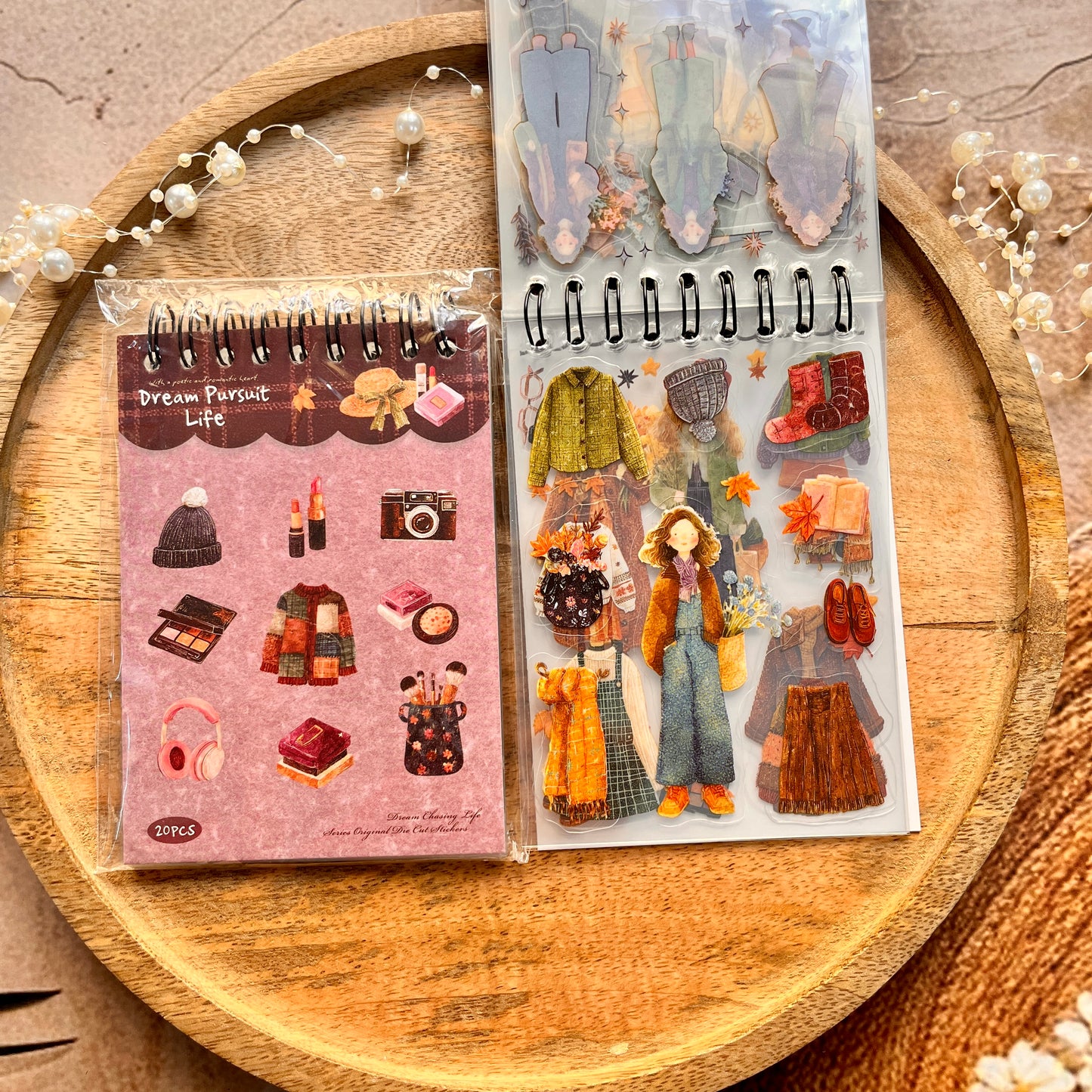 20 Sheets Chasing Dreams Lifestyle Series Lifestyle themed sticker Book