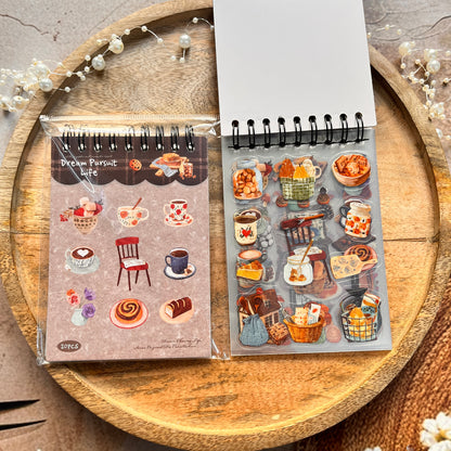 20 Sheets Chasing Dreams Lifestyle Series Lifestyle themed sticker Book