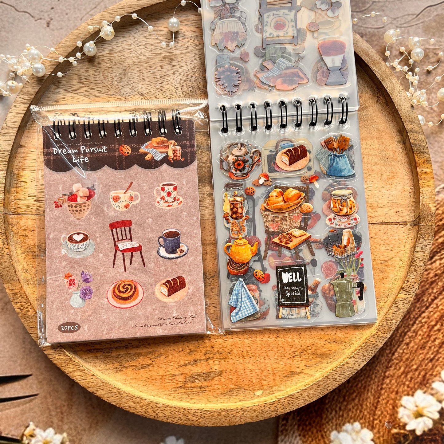 20 Sheets Chasing Dreams Lifestyle Series Lifestyle themed sticker Book