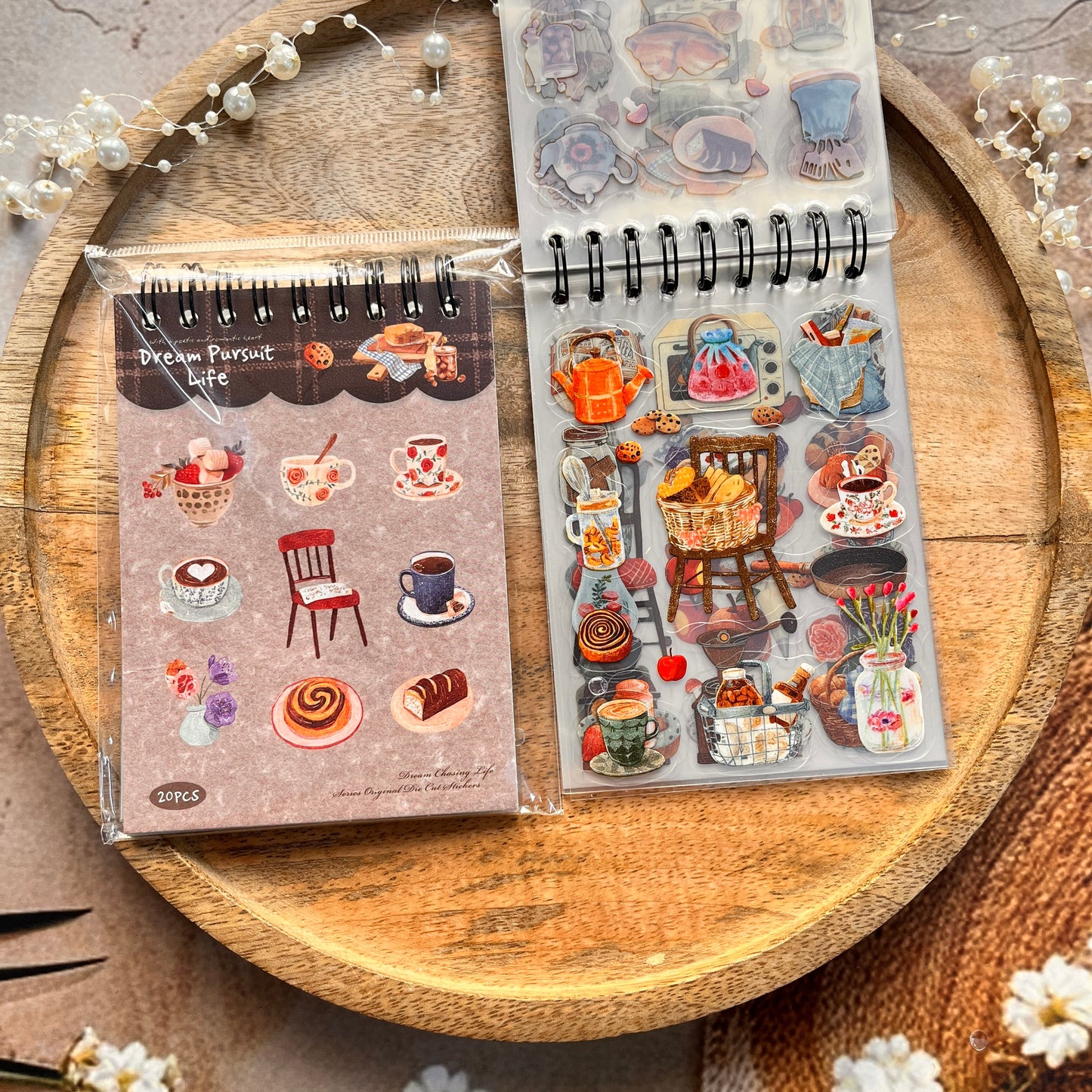 20 Sheets Chasing Dreams Lifestyle Series Lifestyle themed sticker Book