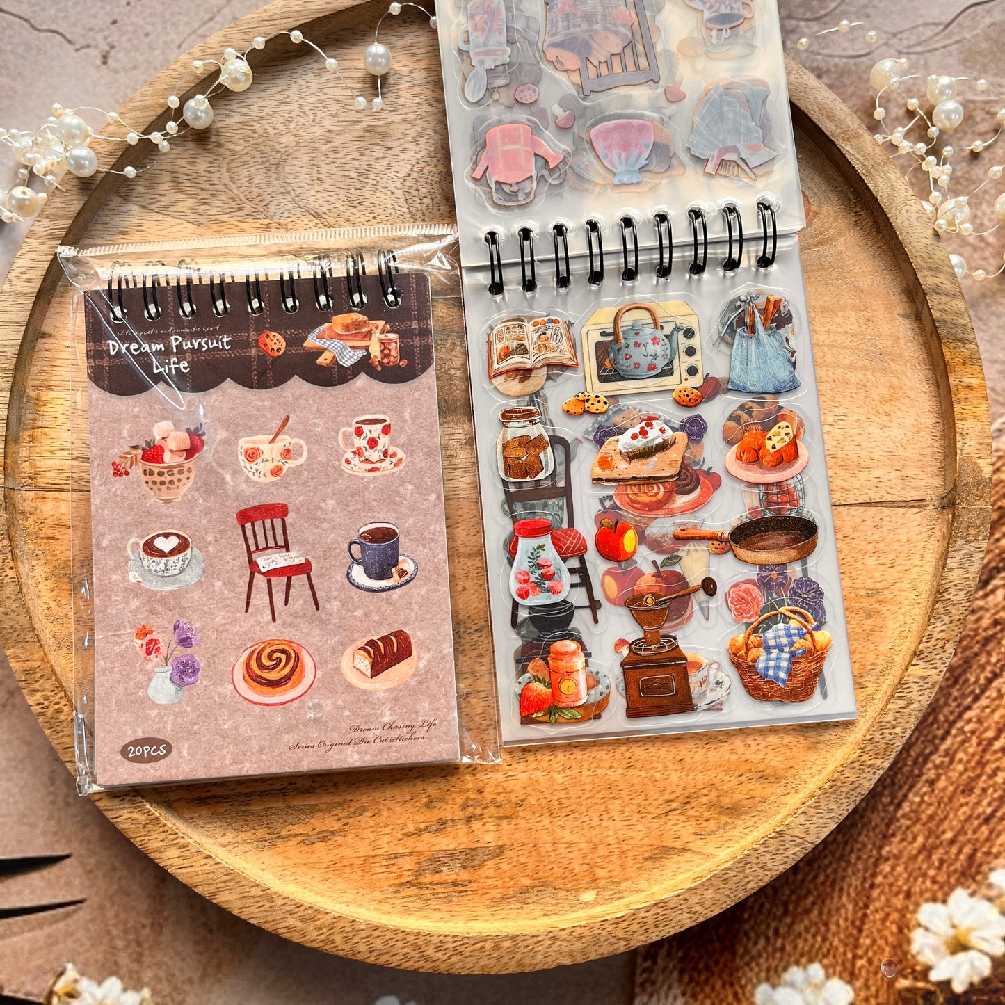 20 Sheets Chasing Dreams Lifestyle Series Lifestyle themed sticker Book