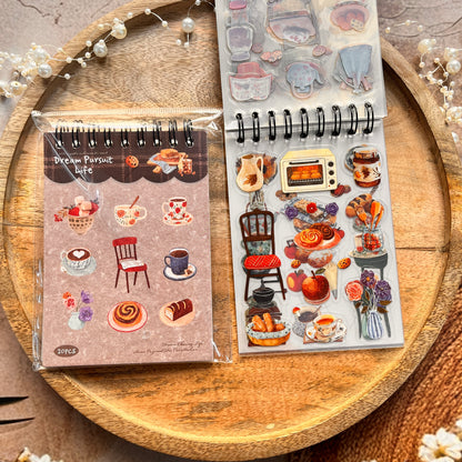 20 Sheets Chasing Dreams Lifestyle Series Lifestyle themed sticker Book