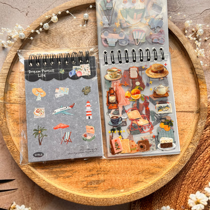 20 Sheets Chasing Dreams Lifestyle Series Lifestyle themed sticker Book