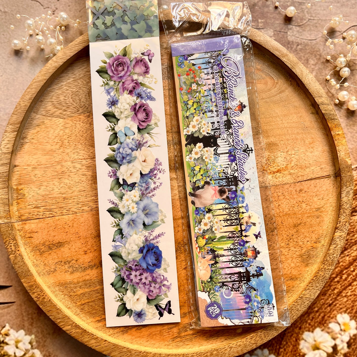 28 sheets Paper Flower and Vine Series Scene Setting Sticker Book