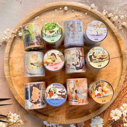 1 roll Leisurely Holiday Series Vacation themed scrapbooking Tape