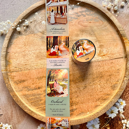 1 roll Leisurely Holiday Series Vacation themed scrapbooking Tape
