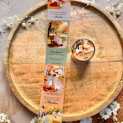 1 roll Leisurely Holiday Series Vacation themed scrapbooking Tape