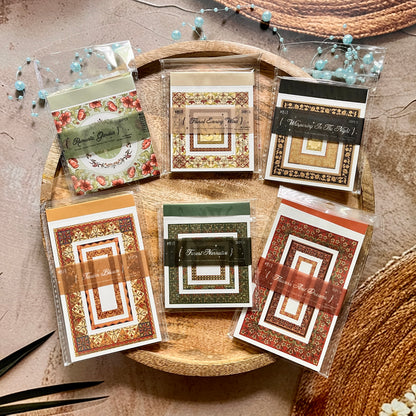 30 Sheets Retro Border Wonderful Story of Flowers Series Decoration Material