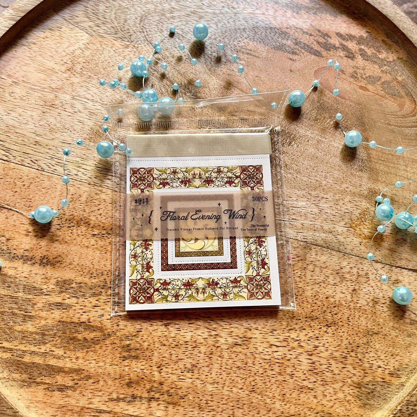 30 Sheets Retro Border Wonderful Story of Flowers Series Decoration Material