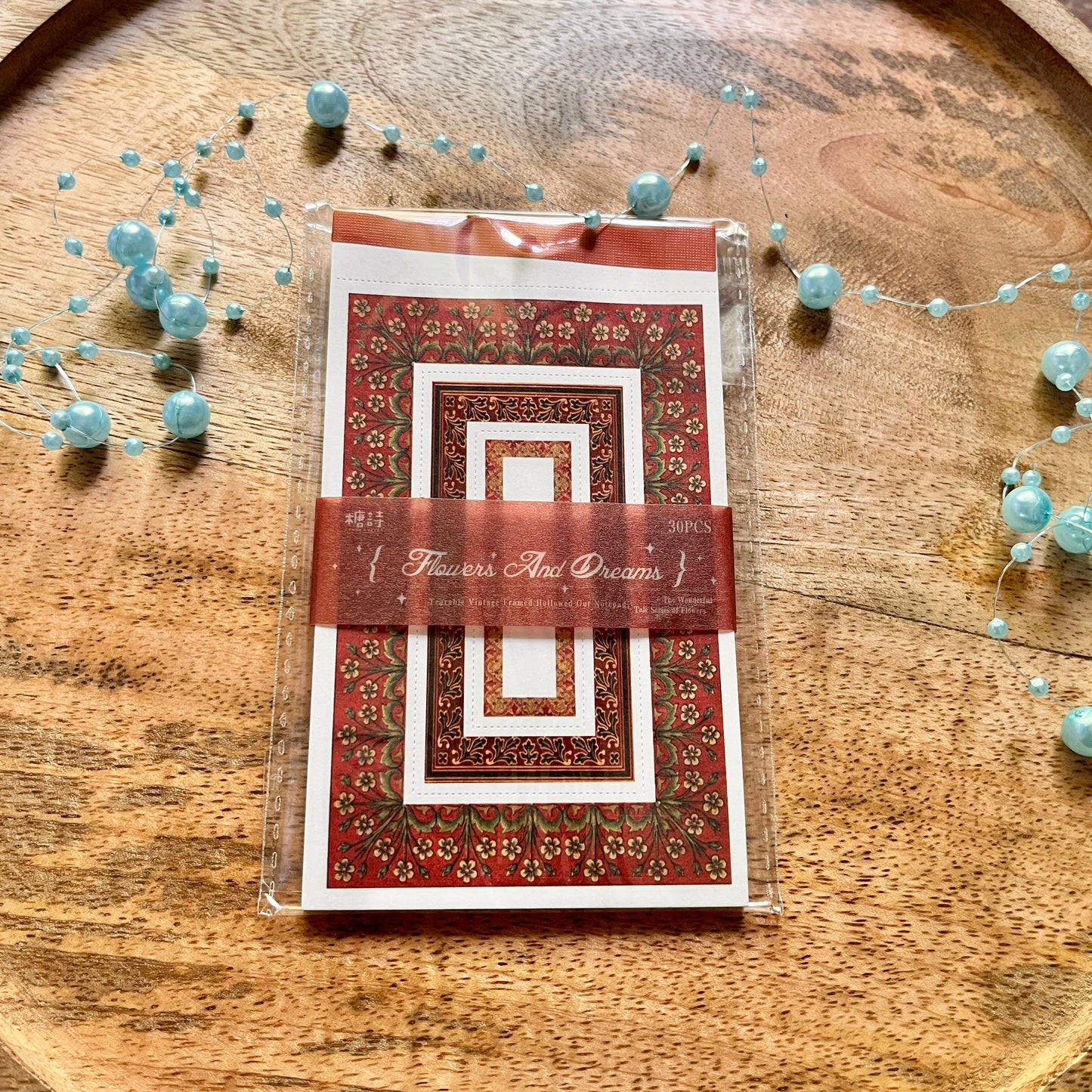 30 Sheets Retro Border Wonderful Story of Flowers Series Decoration Material