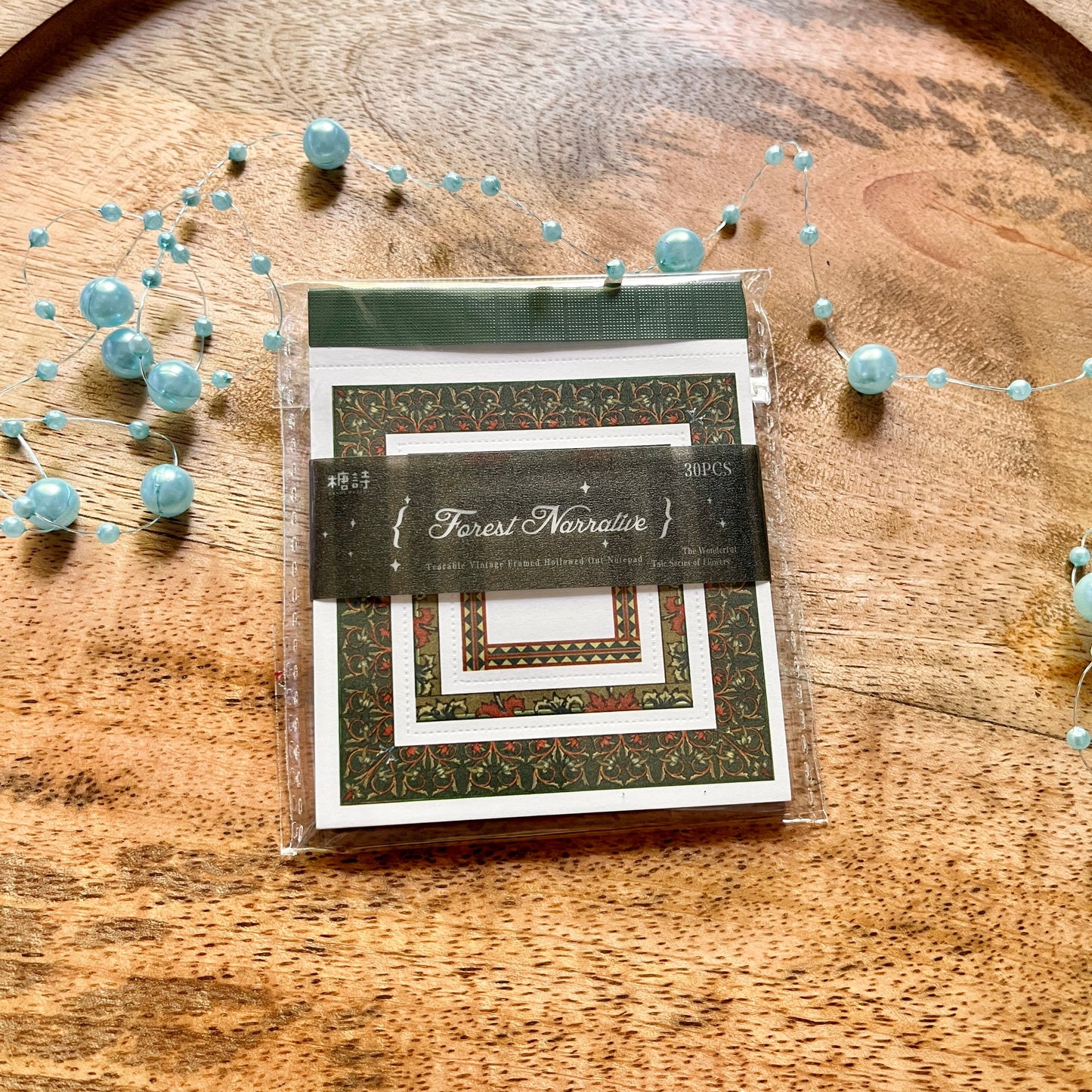 30 Sheets Retro Border Wonderful Story of Flowers Series Decoration Material