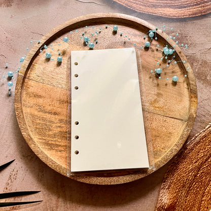 A6 Transparent PVC Shell Daisy Loose-Leaf Binder Journal