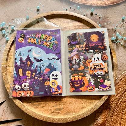 20 Sheets Halloween Castle Creative Sticker Book