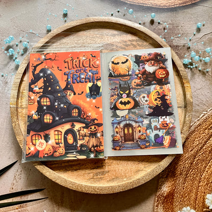 20 Sheets Halloween Castle Creative Sticker Book