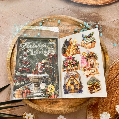 20 Sheets Christmas Letter Creative PET Sticker Book