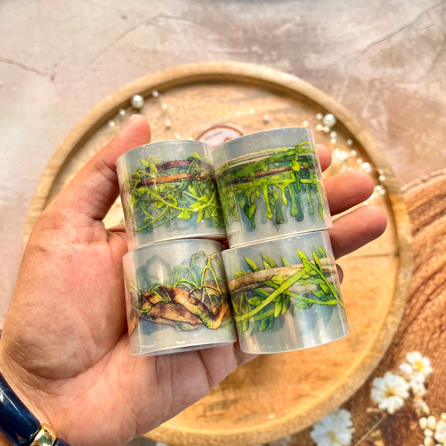1 roll Forest Vine Branches Pet Tape For Scrapbooking
