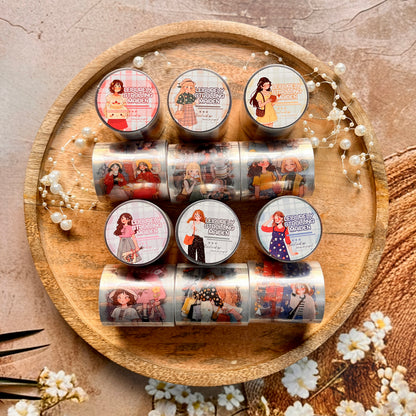 1 Roll Orange-Scented Girls Series Character Decorative Tape