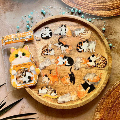 24 Pcs Cat Party Cute Pet Stickers