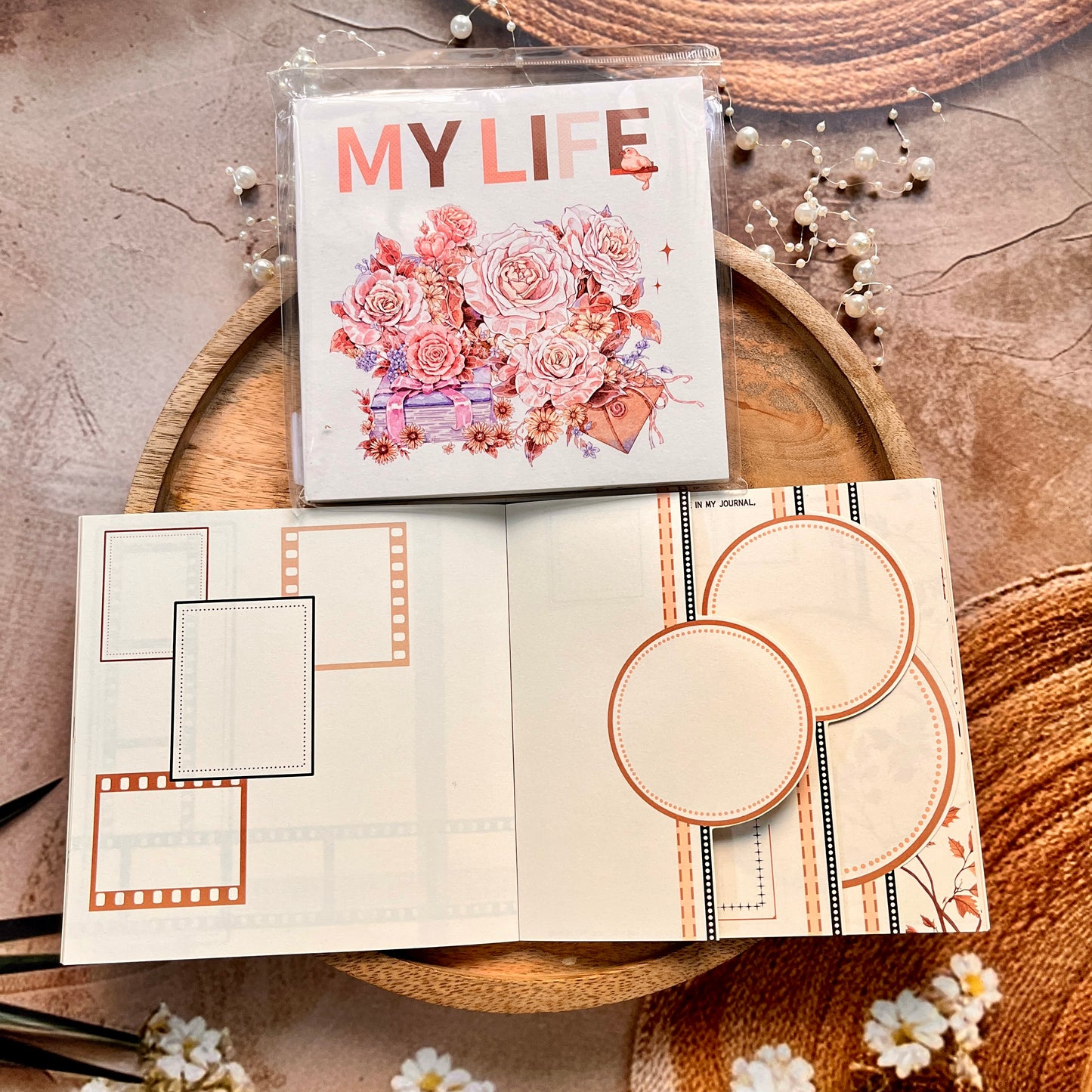 1 Pc Instagram-style notebook with irregular pages for journaling