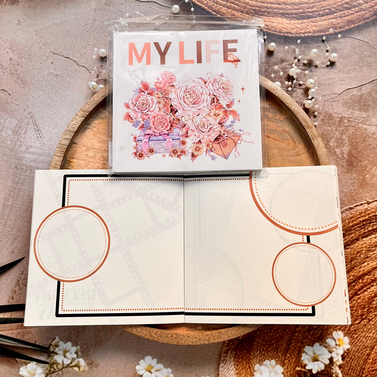 1 Pc Instagram-style notebook with irregular pages for journaling