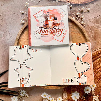 1 Pc Instagram-style notebook with irregular pages for journaling
