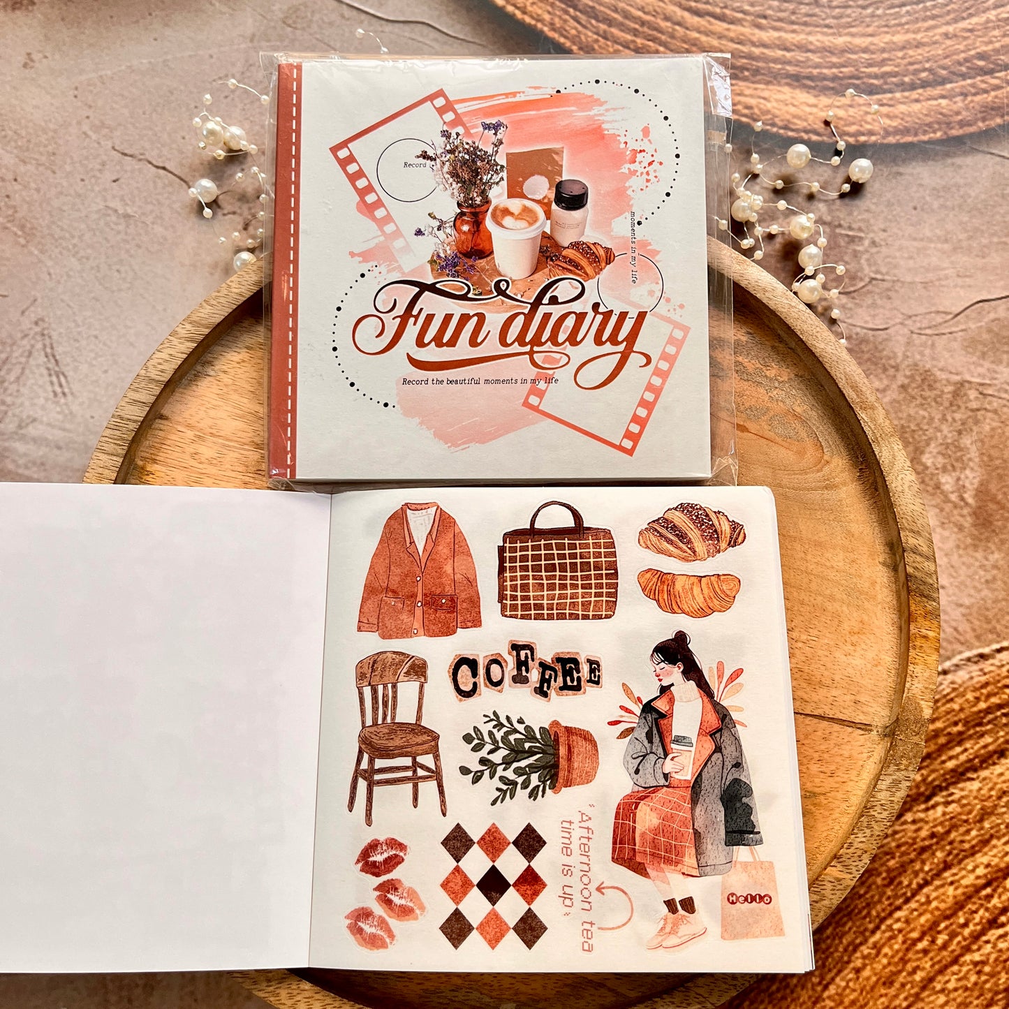1 Pc Instagram-style notebook with irregular pages for journaling