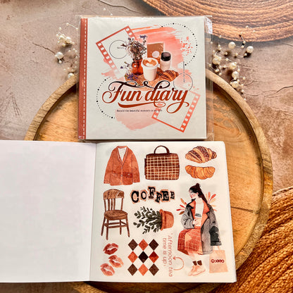 1 Pc Instagram-style notebook with irregular pages for journaling
