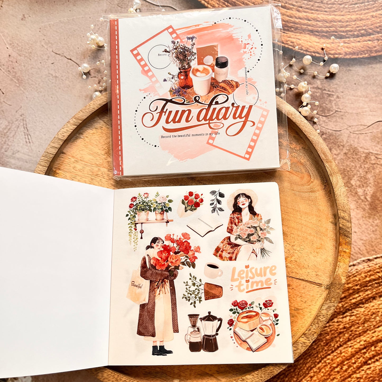 1 Pc Instagram-style notebook with irregular pages for journaling