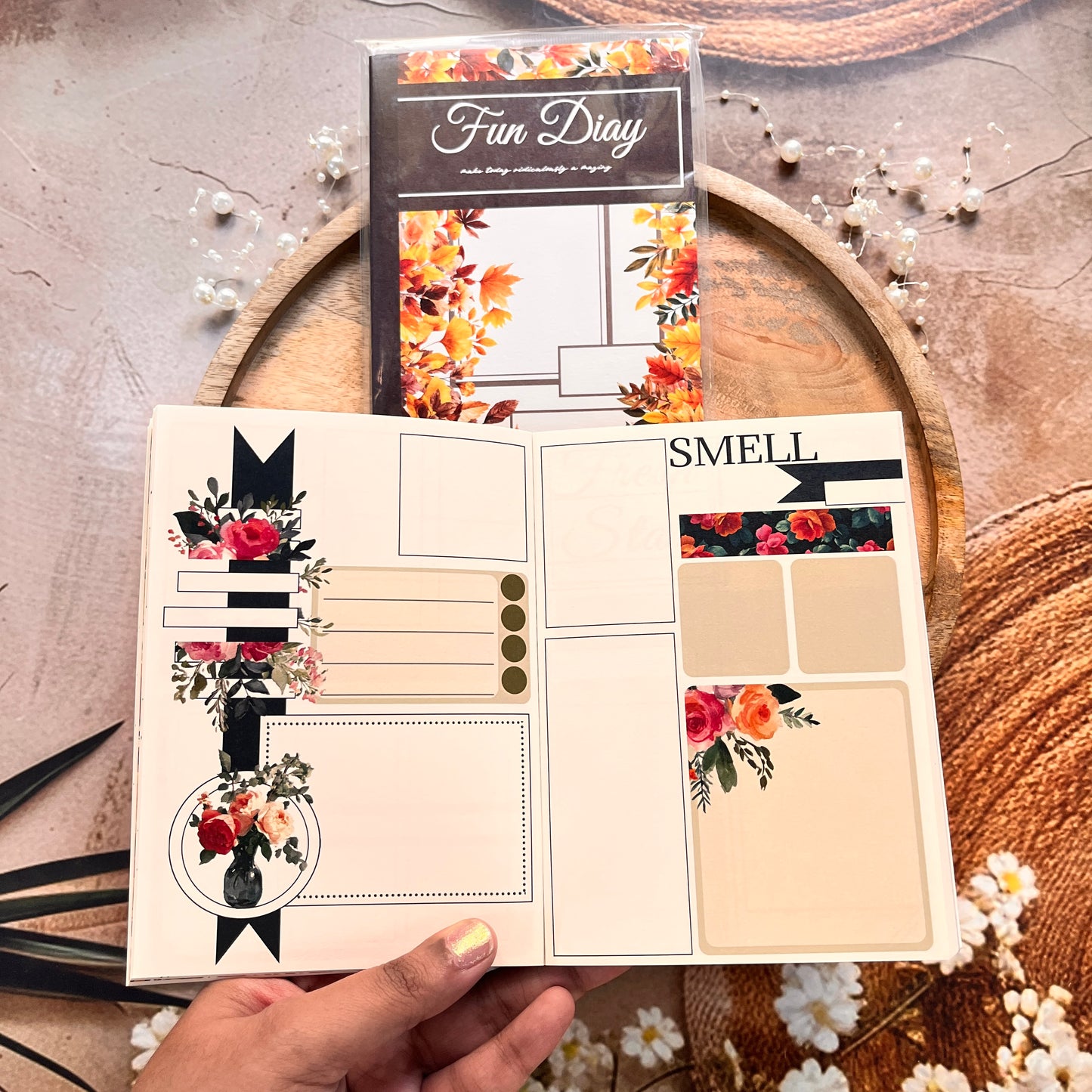1 Pc Instagram-style notebook with irregular pages for journaling