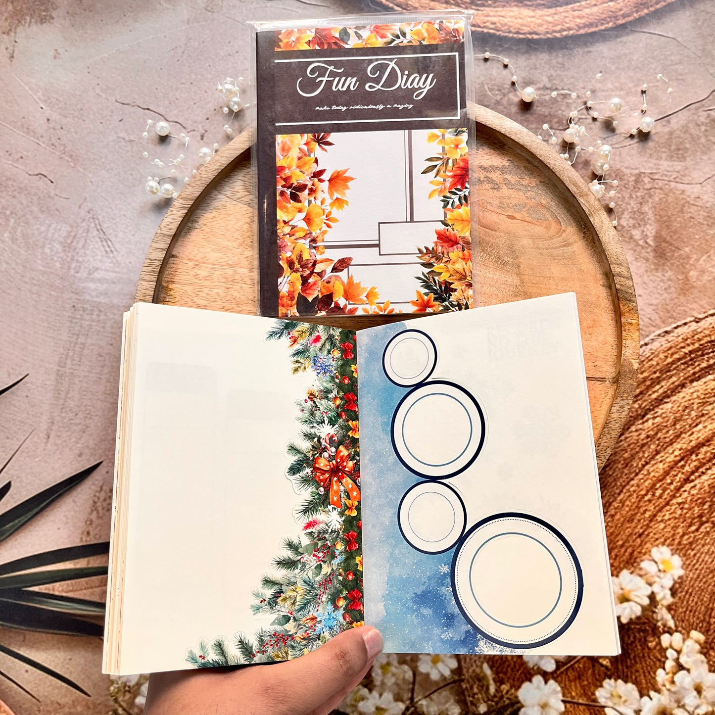 1 Pc Instagram-style notebook with irregular pages for journaling