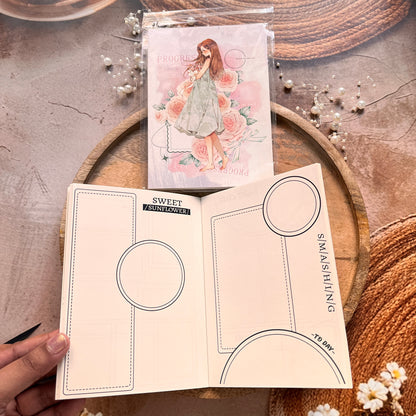 1 Pc Instagram-style notebook with irregular pages for journaling