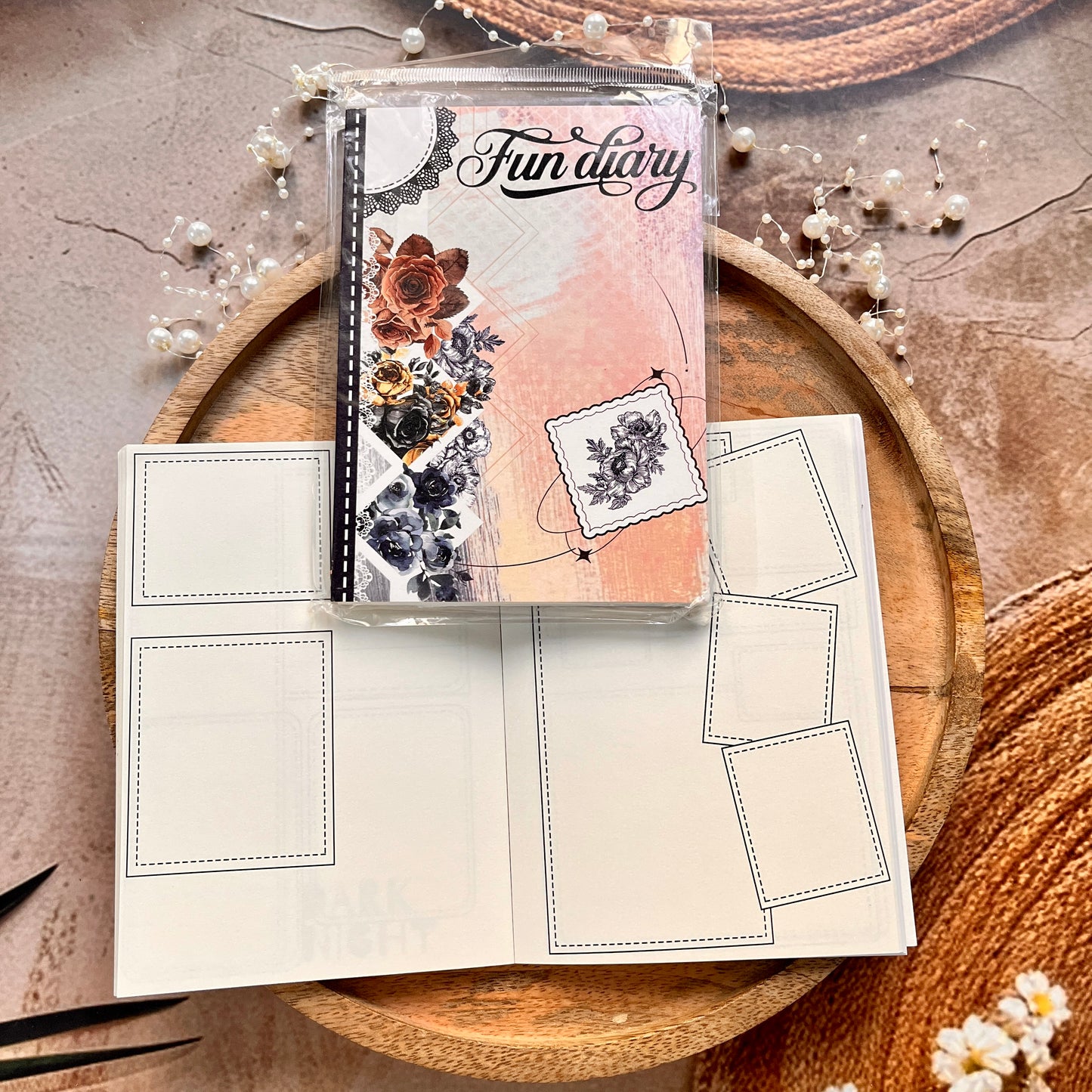 1 Pc Instagram-style notebook with irregular pages for journaling