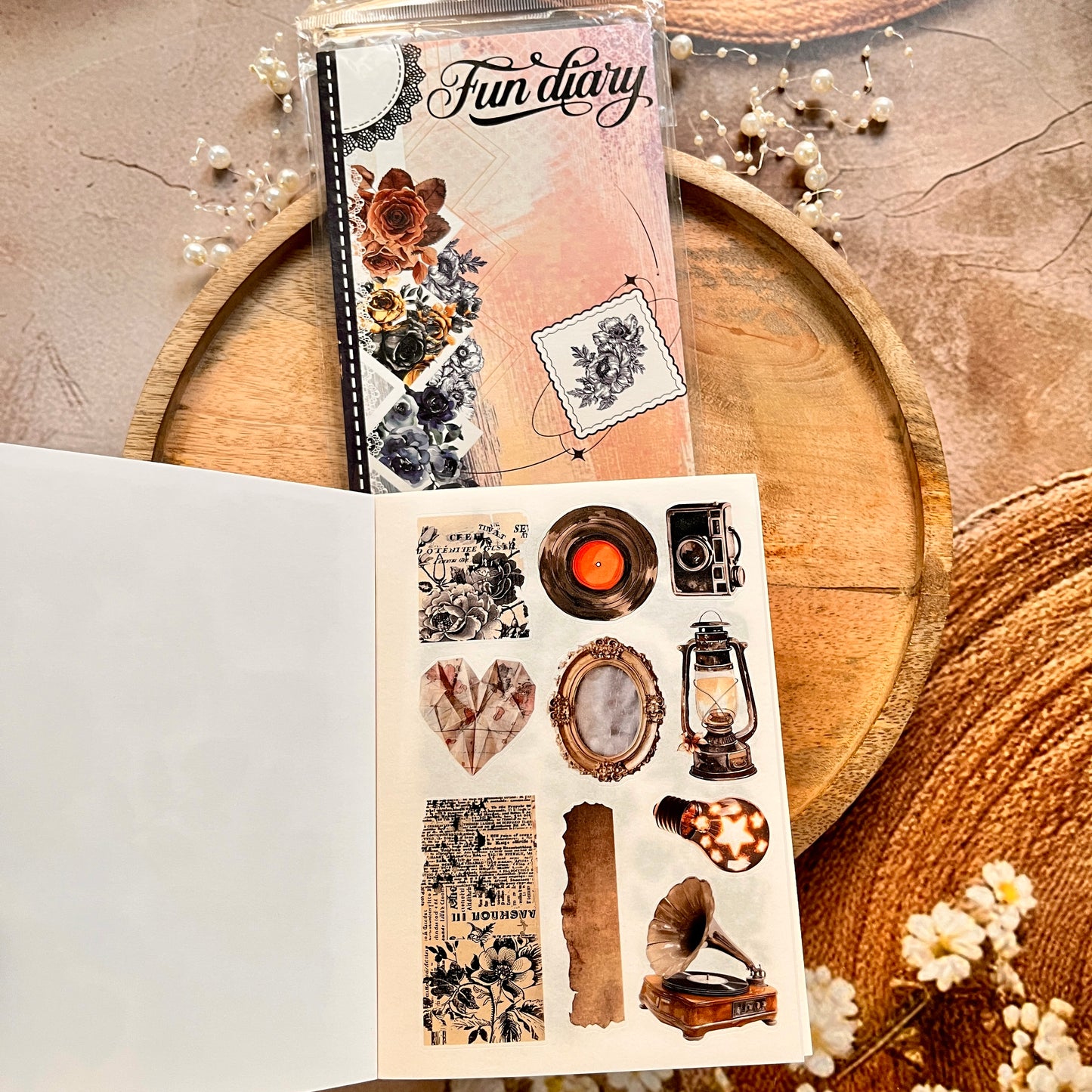 1 Pc Instagram-style notebook with irregular pages for journaling