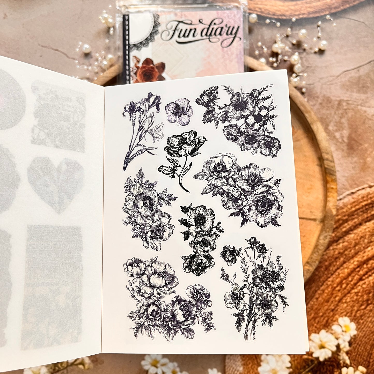 1 Pc Instagram-style notebook with irregular pages for journaling