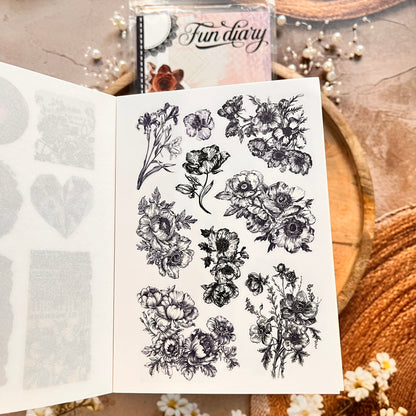 1 Pc Instagram-style notebook with irregular pages for journaling