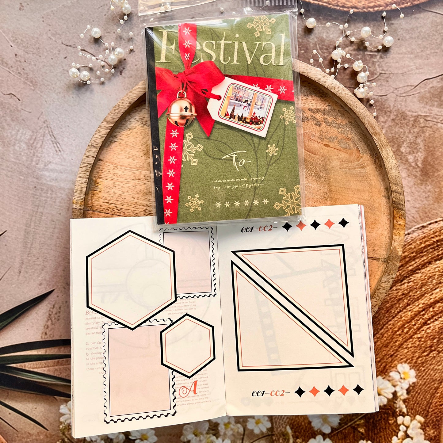 1 Pc Instagram-style notebook with irregular pages for journaling