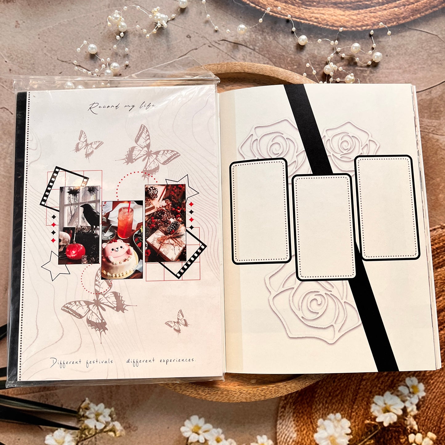 1 Pc Instagram-style notebook with irregular pages for journaling