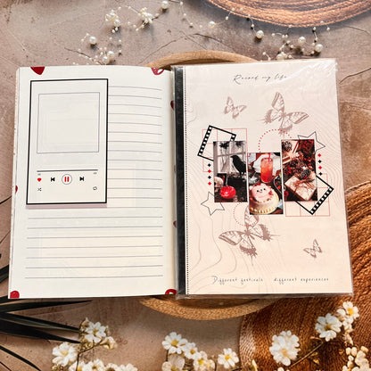 1 Pc Instagram-style notebook with irregular pages for journaling