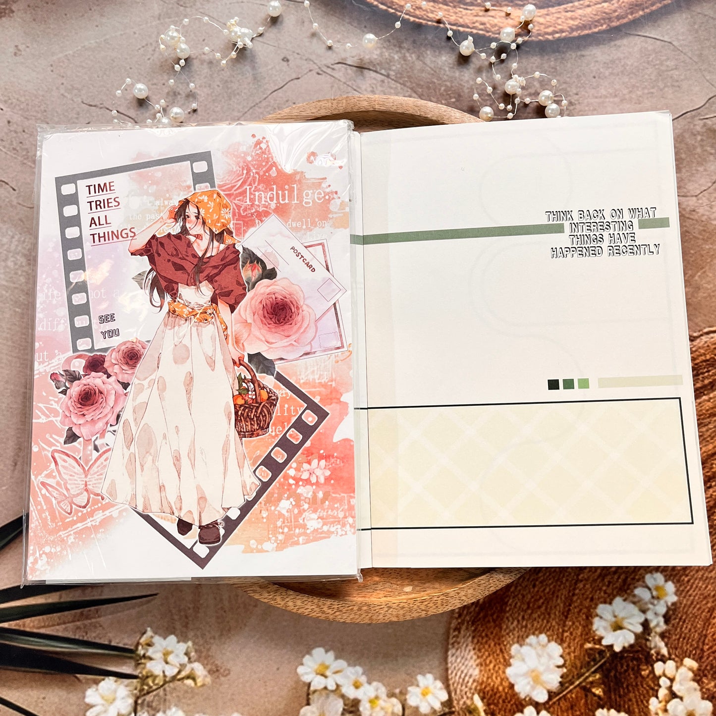 1 Pc Instagram-style notebook with irregular pages for journaling