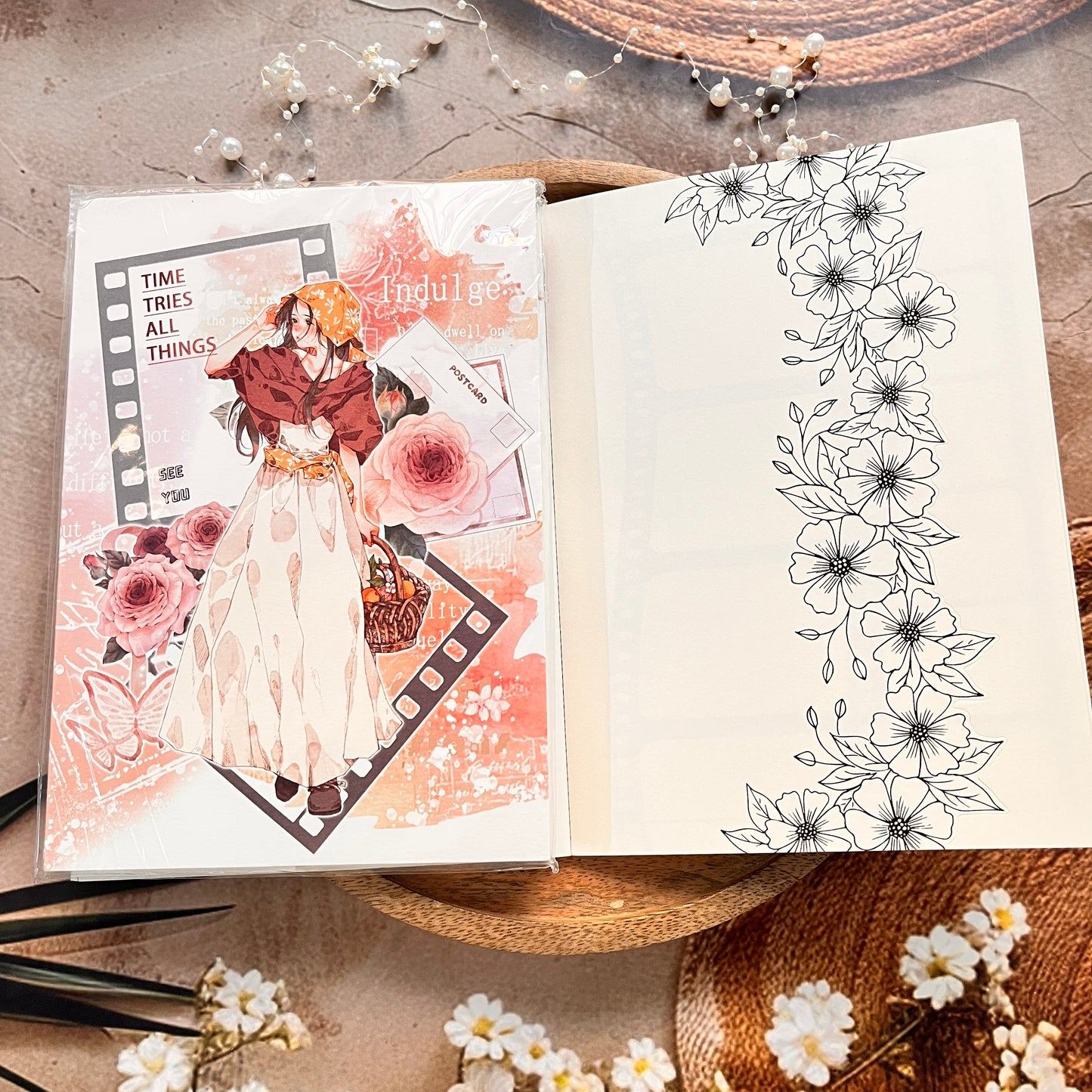 1 Pc Instagram-style notebook with irregular pages for journaling