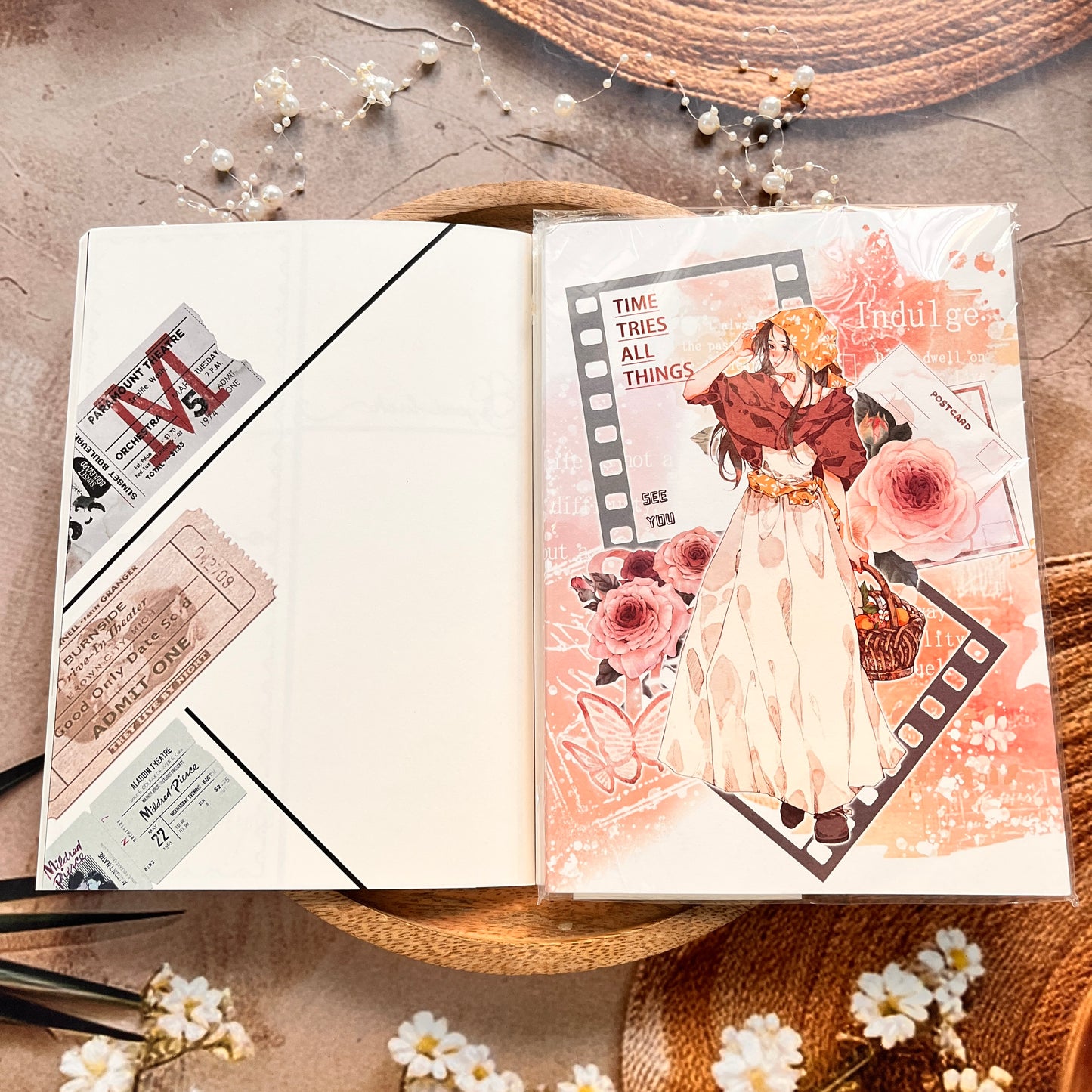 1 Pc Instagram-style notebook with irregular pages for journaling