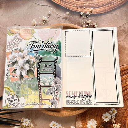 1 Pc Instagram-style notebook with irregular pages for journaling