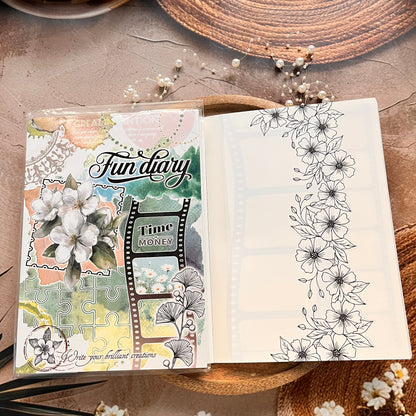 1 Pc Instagram-style notebook with irregular pages for journaling
