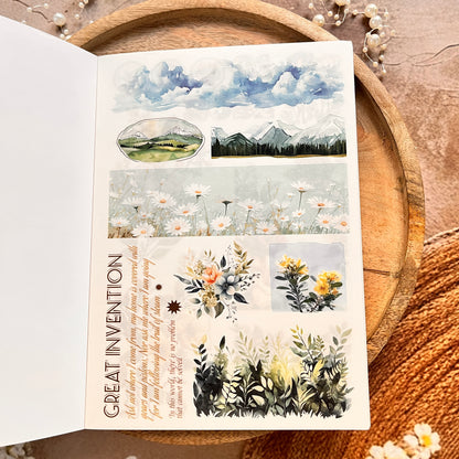 1 Pc Instagram-style notebook with irregular pages for journaling