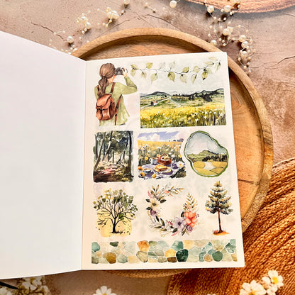 1 Pc Instagram-style notebook with irregular pages for journaling